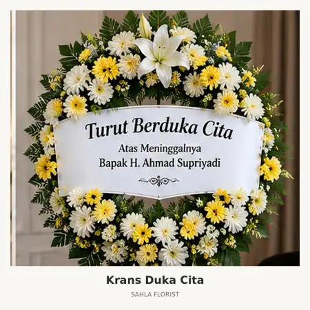 Krans Bunga Duka Blitar